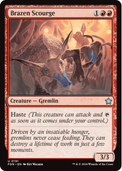 Brazen Scourge (FOIL) single card from Magic the Gathering