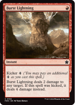 Burst Lightning (FOIL) single card from Magic the Gathering