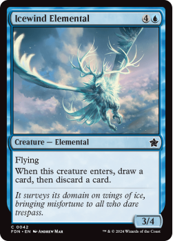Icewind Elemental (FOIL) single card from Magic the Gathering
