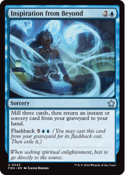 Inspiration from Beyond (FOIL) single card from Magic the Gathering