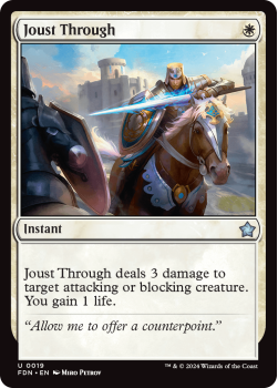 Joust Through (FOIL) single card from Magic the Gathering