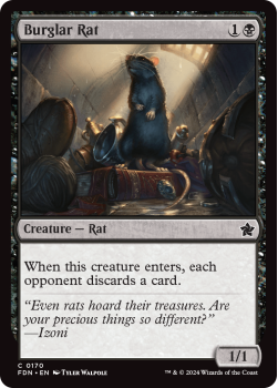 Burglar Rat single card from Magic the Gathering