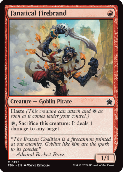 Fanatical Firebrand (FOIL) single card from Magic the Gathering