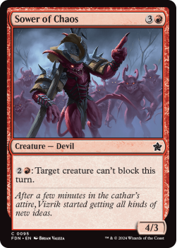 Sower of Chaos (FOIL) single card from Magic the Gathering