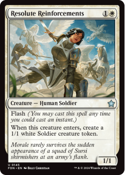 Resolute Reinforcements single card from Magic the Gathering