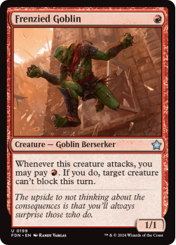 Frenzied Goblin (FOIL) single card from Magic the Gathering