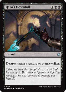 Hero's Downfall single card from Magic the Gathering