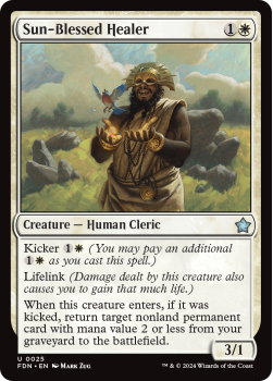 Sun-Blessed Healer single card from Magic the Gathering