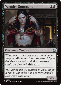 Vampire Gourmand single card from Magic the Gathering