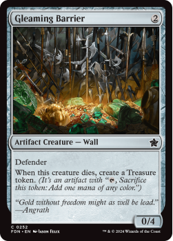 Gleaming Barrier (FOIL) single card from Magic the Gathering