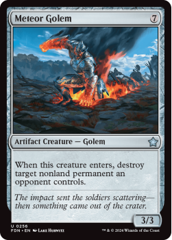 Meteor Golem (FOIL) single card from Magic the Gathering