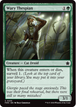 Wary Thespian (FOIL) single card from Magic the Gathering