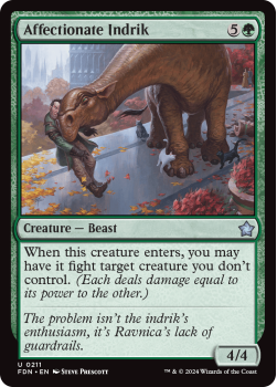 Affectionate Indrik (FOIL) single card from Magic the Gathering