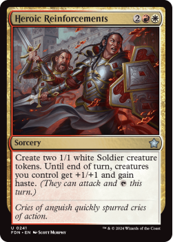 Heroic Reinforcements (FOIL) single card from Magic the Gathering