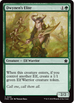 Dwynen's Elite (FOIL) single card from Magic the Gathering
