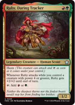 Ruby, Daring Tracker single card from Magic the Gathering