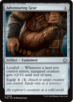 Adventuring Gear single card from Magic the Gathering