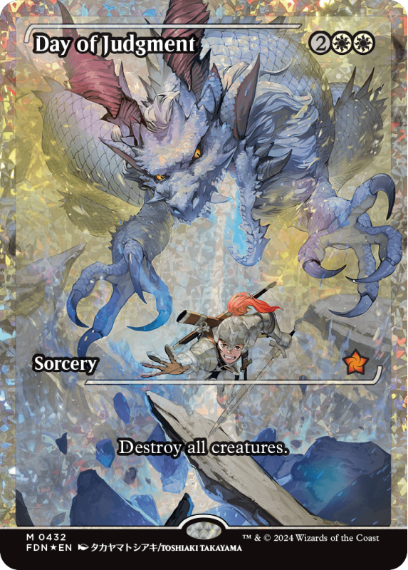 Day of Judgment (SHOWCASE JAPAN FRACTURE FOIL) (FOIL) : 0432 FOUNDATIONS 2024 - Magic the Gathering Single Card Day of Judgment (SHOWCASE JAPAN FRACTURE FOIL) (FOIL) : 0432 FOUNDATIONS 2024 - Magic the Gathering Single Card