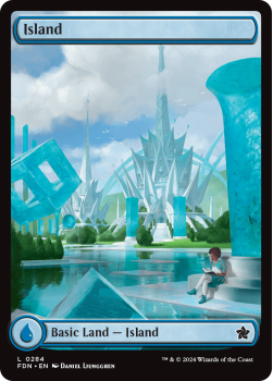 Island (FOIL) single card from Magic the Gathering