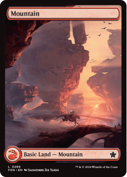 Mountain (FOIL) single card from Magic the Gathering