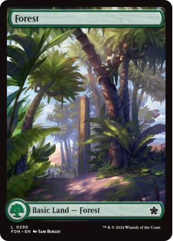 Forest (FOIL) single card from Magic the Gathering
