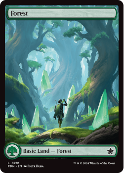 Forest single card from Magic the Gathering