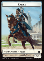 Human // Knight Token : 0003 FOUNDATIONS 2024 - Magic the Gathering Single Card - Image 2