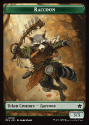 Elf Warrior // Raccoon Token : 0013 FOUNDATIONS 2024 - Magic the Gathering Single Card - Image 2