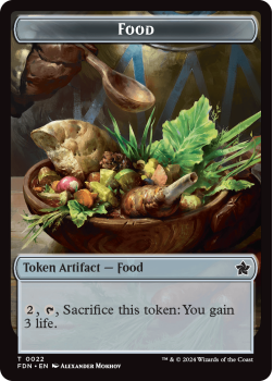 Food Token single card from Magic the Gathering