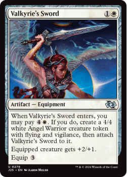 Valkyrie's Sword single card from Magic the Gathering