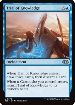 Trial of Knowledge single card from Magic the Gathering