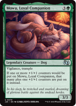 Mowu, Loyal Companion (ANIME) single card from Magic the Gathering