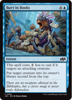 Bury in Books single card from Magic the Gathering