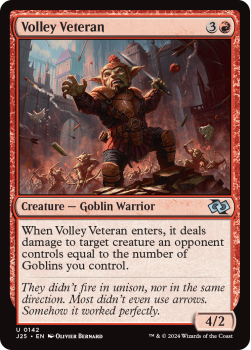 Volley Veteran single card from Magic the Gathering