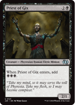 Priest of Gix single card from Magic the Gathering