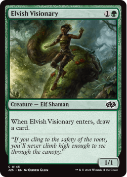 Elvish Visionary single card from Magic the Gathering