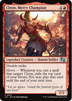 Cleon, Merry Champion (ANIME) single card from Magic the Gathering