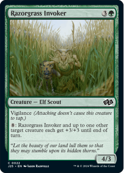 Razorgrass Invoker single card from Magic the Gathering