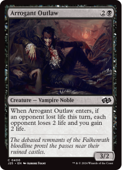 Arrogant Outlaw single card from Magic the Gathering
