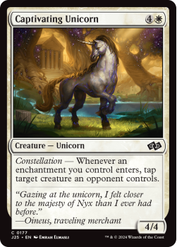 Captivating Unicorn single card from Magic the Gathering