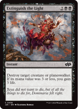 Extinguish the Light single card from Magic the Gathering