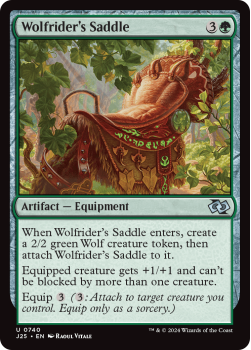 Wolfrider's Saddle single card from Magic the Gathering