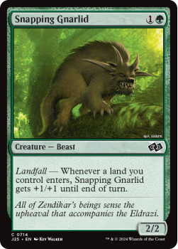 Snapping Gnarlid single card from Magic the Gathering