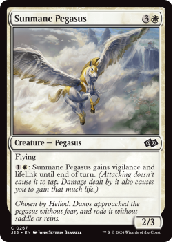 Sunmane Pegasus single card from Magic the Gathering