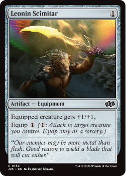 Leonin Scimitar single card from Magic the Gathering