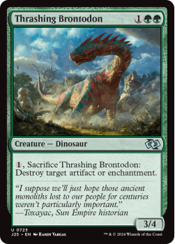 Thrashing Brontodon single card from Magic the Gathering