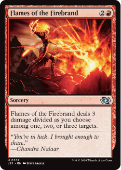 Flames of the Firebrand single card from Magic the Gathering