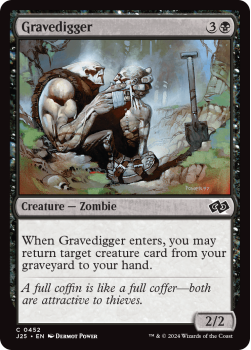 Gravedigger single card from Magic the Gathering