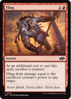 Fling single card from Magic the Gathering