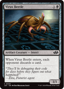 Virus Beetle single card from Magic the Gathering
